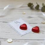 Tarjeta de agradecimiento con bombón de chocolate