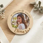 Marco con Imán de madera personalizado comunión - Imagen 5