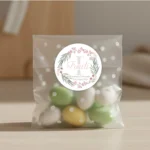 Bolsa de peladillas con etiqueta personalizada para bautizo o comunión - Imagen 4