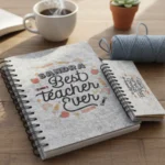 Cuaderno, bloc de notas y neceser para maestros (+diseños)