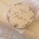 Placas Cumple meses de madera  "Flora" - Imagen 4