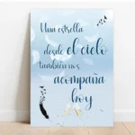 Cartel recuerdo seres queridos tonos azules - Imagen 2