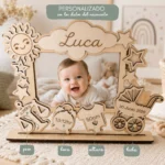 Marco Natalicio de Madera Personalizado - Imagen 5