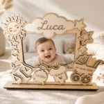 Marco Natalicio de Madera Personalizado