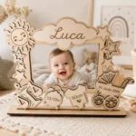 Marco Natalicio de Madera Personalizado - Imagen 2