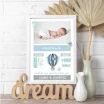 Lamina nacimiento bebé personalizada - Imagen 5