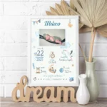 Lamina nacimiento bebé personalizada - Imagen 6