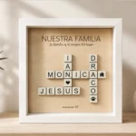 Cuadro Familiar Personalizado - Estilo Scrabble