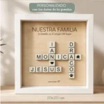 Cuadro Familiar Personalizado - Estilo Scrabble - Imagen 5