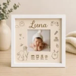 Marco personalizado de nacimiento con foto (más modelos) - Imagen 2