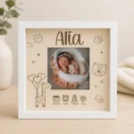 Marco personalizado de nacimiento con foto (más modelos) - Imagen 5