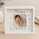 Marco personalizado de nacimiento con foto (más modelos)